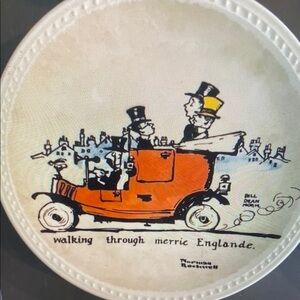 Set of 4 Norman Rockwell Plates on tour Newell Pottery Co. collectors set